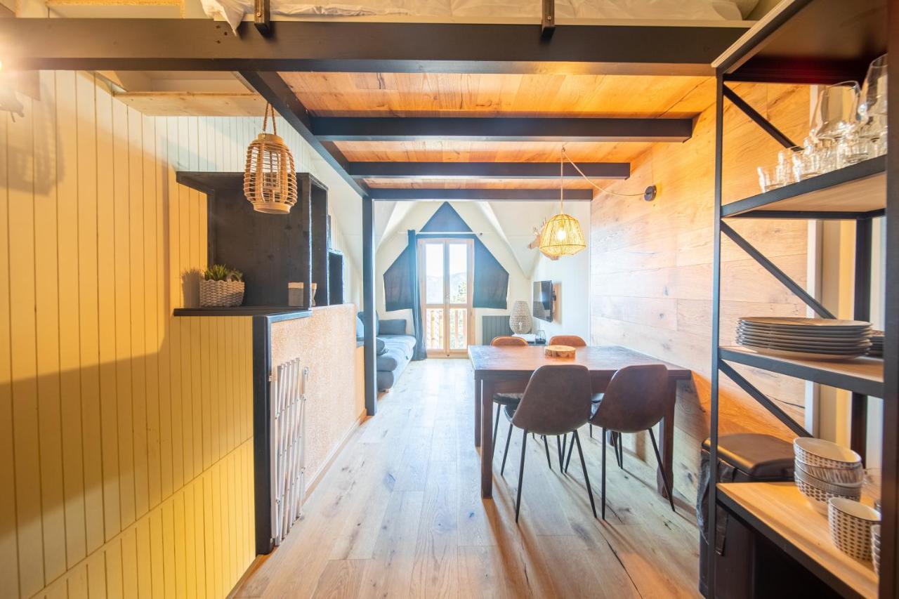 Apartmán Le Cerf - Duplex Avec Superbe Vue Montagne Les Angles  Exteriér fotografie