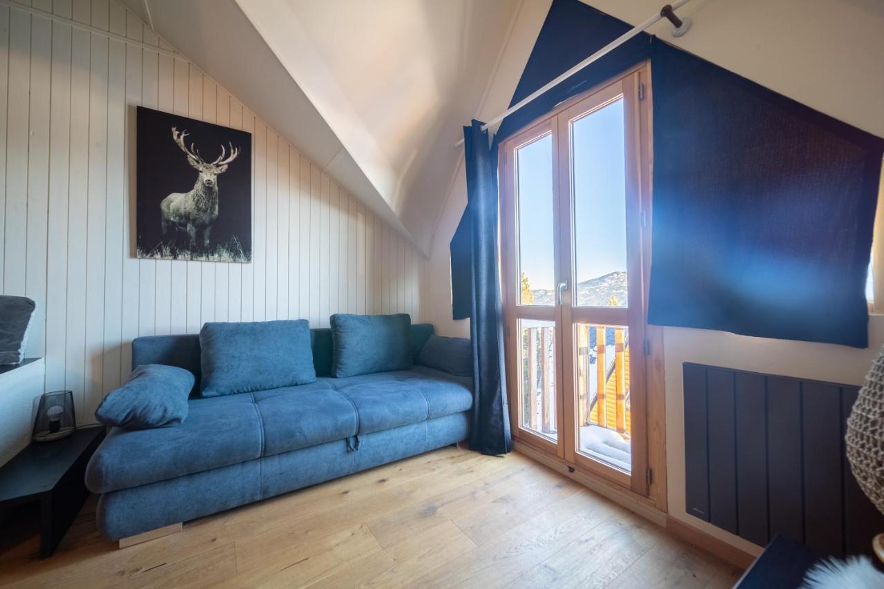 Apartmán Le Cerf - Duplex Avec Superbe Vue Montagne Les Angles  Exteriér fotografie