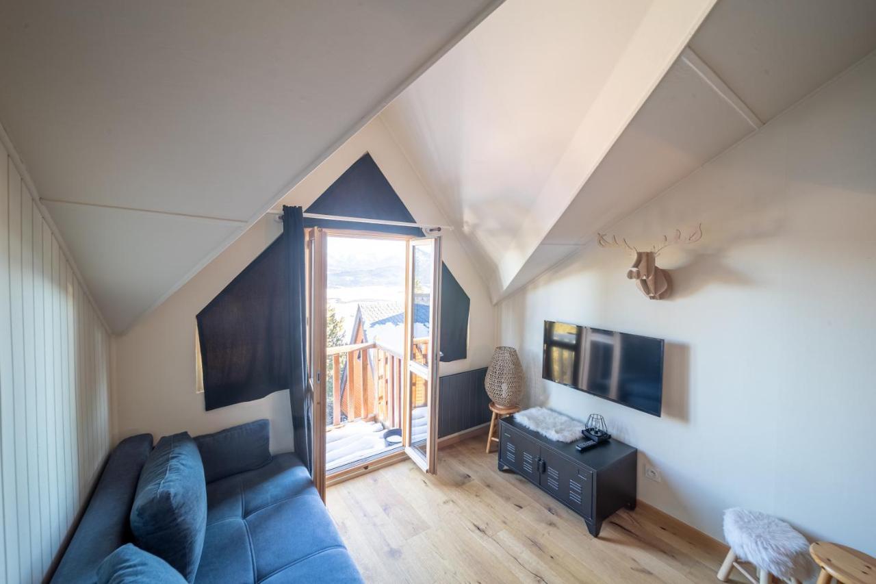 Apartmán Le Cerf - Duplex Avec Superbe Vue Montagne Les Angles  Exteriér fotografie