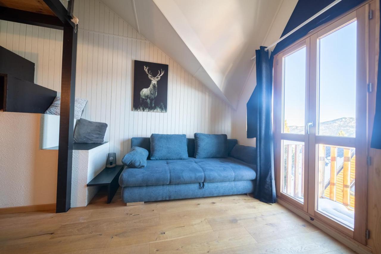 Apartmán Le Cerf - Duplex Avec Superbe Vue Montagne Les Angles  Exteriér fotografie