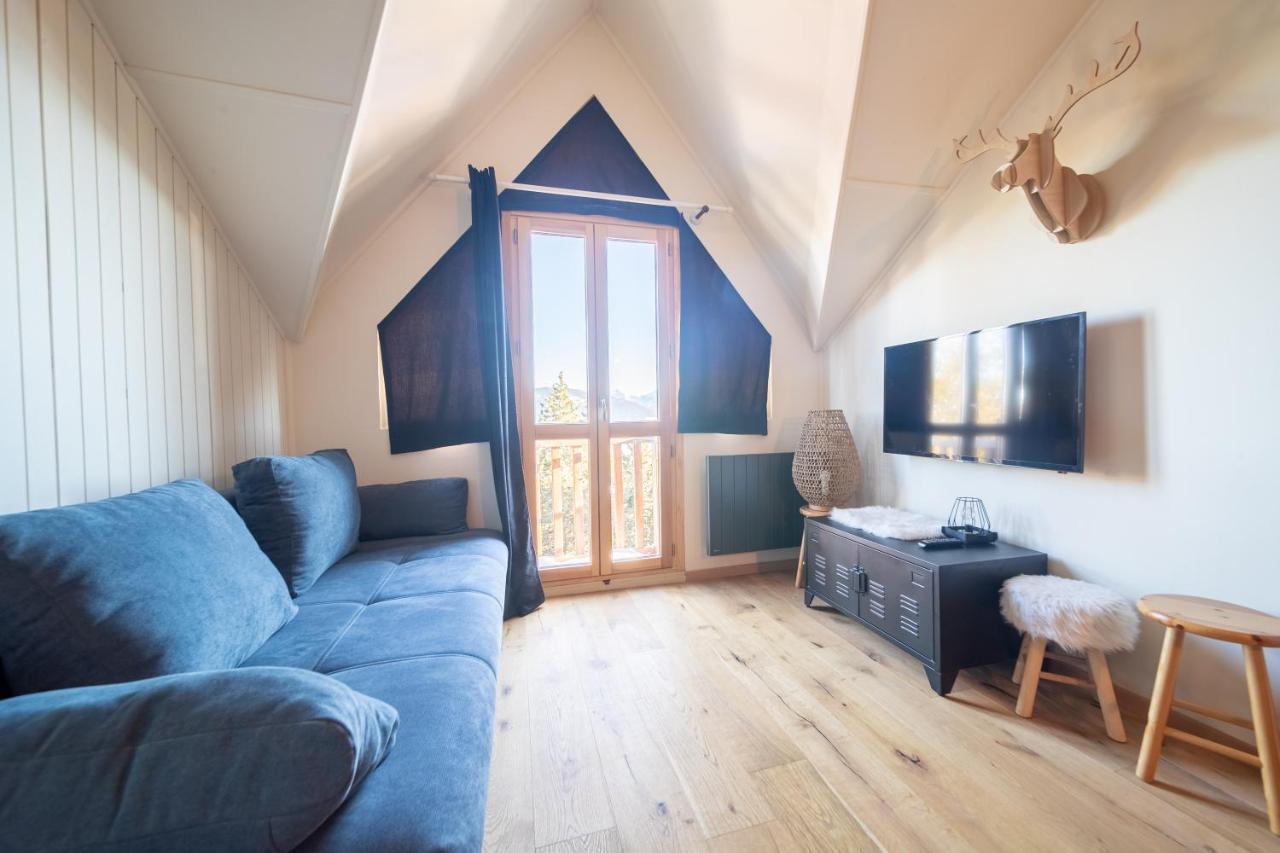 Apartmán Le Cerf - Duplex Avec Superbe Vue Montagne Les Angles  Exteriér fotografie